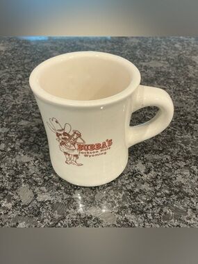 Jackson Hole Wyoming Cream Ceramic Coffee Mug Restaurant Ware